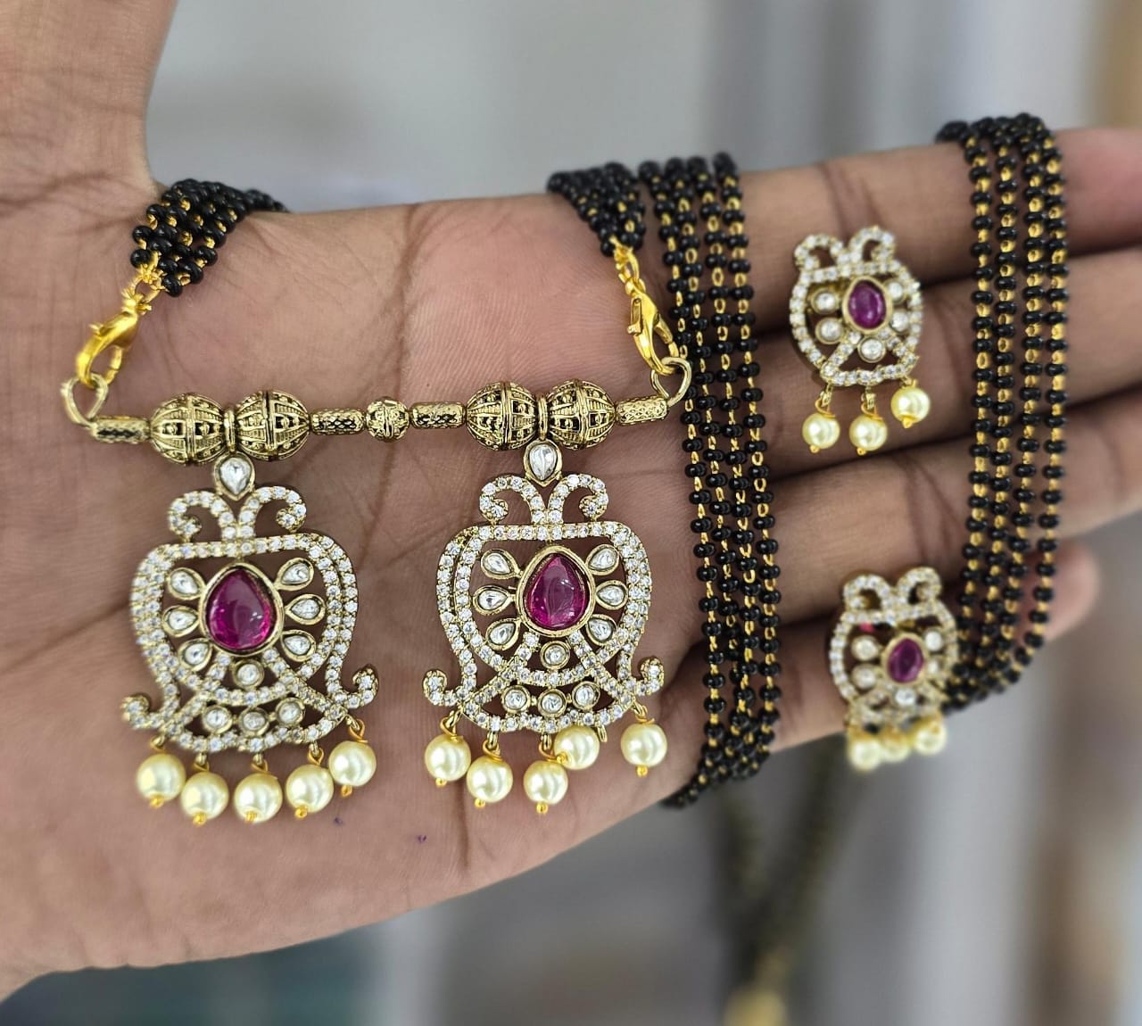 Alloy Gold-plated Multicolor Jewel Set (Pack of 6) - Image 4